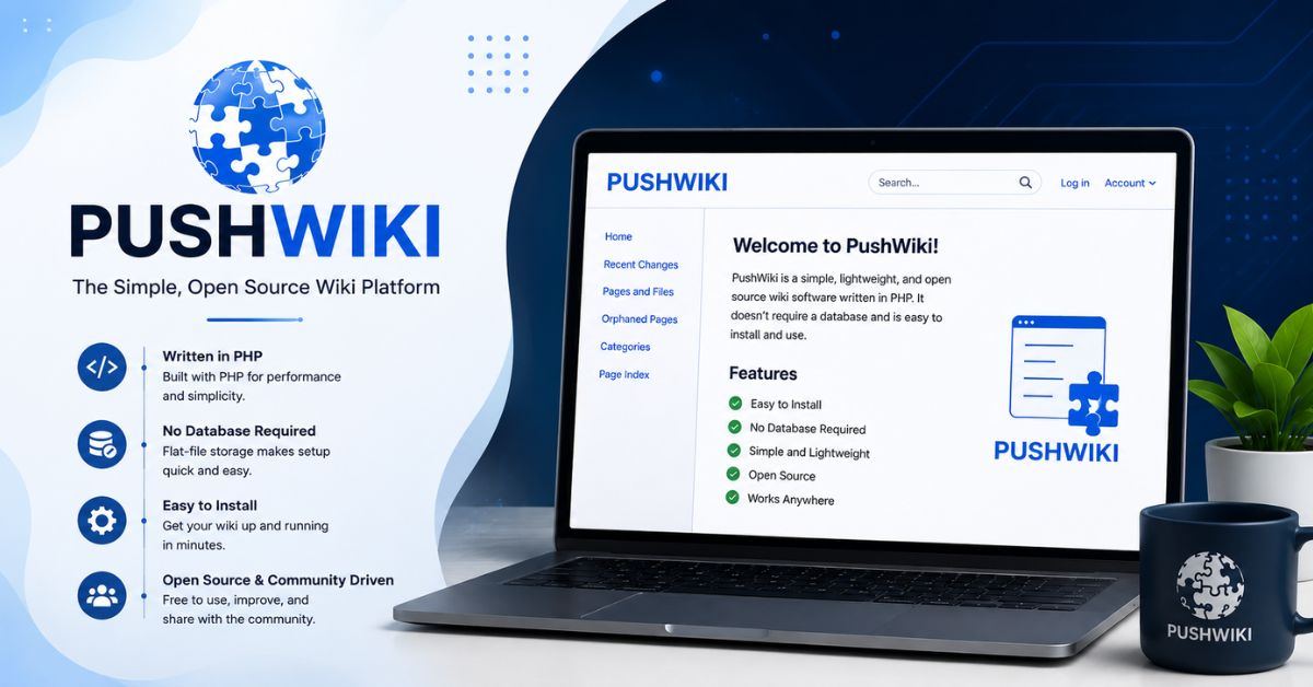 PushWiki.com website preview – Your go-to hub for information and learning