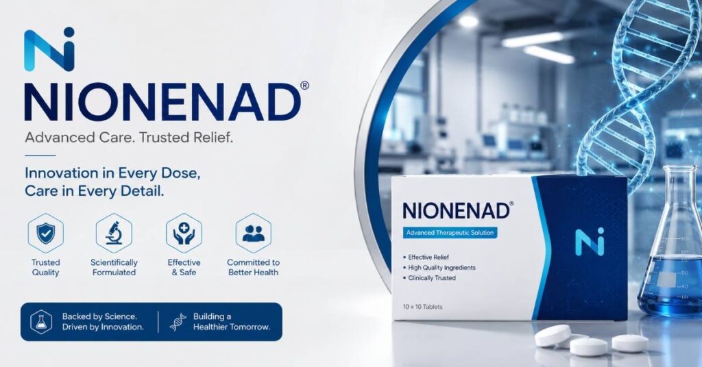 NIONENAD global business collaboration with modern corporate technology setup